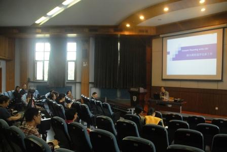 联合国大会和会议管理部逐字记录处处长傅鹏辉来taptap讲座-高翻学院-2016.05.09-照片02